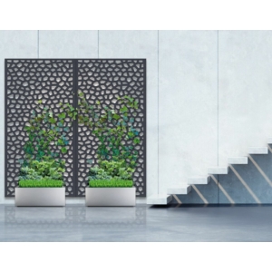 Kép 6/13 - Nortene Térelválasztó panel - dekorpanel Mosaic (100x200 cm) szürke