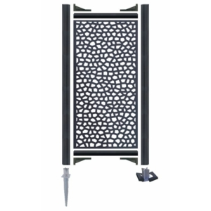 Kép 9/13 - Nortene Térelválasztó panel - dekorpanel Mosaic (100x200 cm) szürke