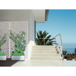 Kép 5/9 - Nortene Térelválasztó panel - dekorpanel Mosaic (100x200 cm) fehér