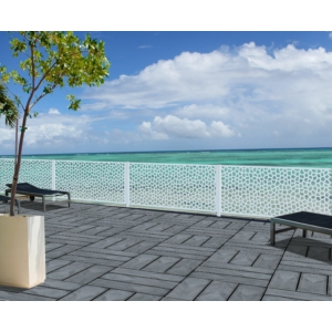 Kép 6/9 - Nortene Térelválasztó panel - dekorpanel Mosaic (100x200 cm) fehér