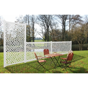 Kép 9/9 - Nortene Térelválasztó panel - dekorpanel Mosaic (100x200 cm) fehér
