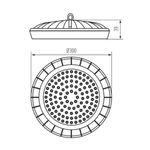 Kép 5/5 - Kanlux HB LED csarnokvilágító 150W, 4000K, 15000 lumen
