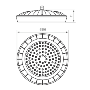 Kép 5/5 - Kanlux HB LED csarnokvilágító 200W, 4000K, 20000 lumen