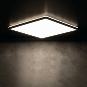 Kép 2/5 - Kanlux AZPO LED mennyezeti lámpa négyzet, 17.5W, 4000K, 1750 lm, IP54, 30 cm, fekete