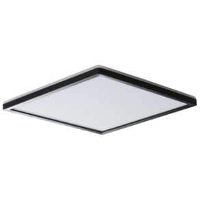 Kép 1/4 - Kanlux AZPO LED mennyezeti lámpa négyzet, 22W, 4000K, 2350 lm, IP54, 42 cm, fekete
