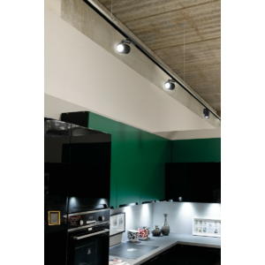 Kép 4/6 - Kanlux ATL4 ACORD sínes lámpatest 10W, GU10, fekete