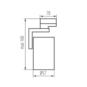 Kép 6/6 - Kanlux ATL4 ACORD sínes lámpatest 10W, GU10, fekete