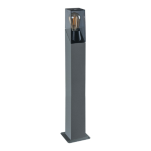 Kép 1/4 - Kanlux LAVEN kerti állólámpa, E27, 10W, IP44, grafit, 80 cm