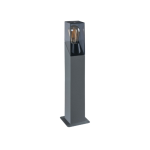 Kép 1/6 - Kanlux LAVEN kerti állólámpa, E27, 10W, IP44, grafit, 50 cm