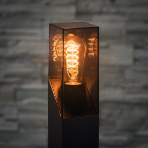 Kép 2/5 - Kanlux LAVEN kültéri oldafali lámpa grafit, E27, 10W, IP44, 25 cm