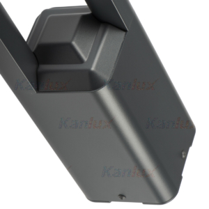 Kép 6/10 - Kanlux PEVO kültéri állólámpa grafit, E27, 11W, IP44, 80 cm