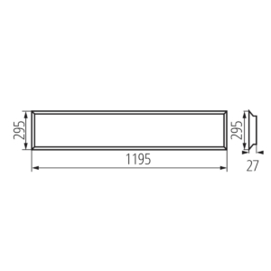 Kép 4/4 - Kanlux BLINGO LED panel 120 x 30 cm, 34W, 4000K, 4080 lm, UGR<19 + KIEMELŐ KERET (50)