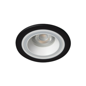 Kép 1/4 - Kanlux FELINE DSO spot keret fix kör, 10W, GU10, fehér/fekete
