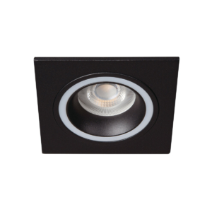 Kép 1/3 - Kanlux FELINE DSL spot keret fix négyzet, 10W, GU10, fekete