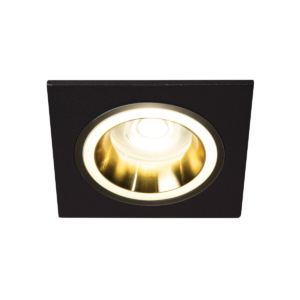 Kép 2/4 - Kanlux FELINE DSL spot keret fix négyzet, 10W, GU10, arany/fekete