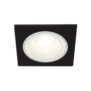 Kép 2/3 - Kanlux FELINE DSL spot keret fix négyzet, 10W, GU10, fehér/fekete