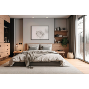 Kép 3/4 - Kanlux FELINE DSL spot keret fix négyzet, 10W, GU10, arany/fehér