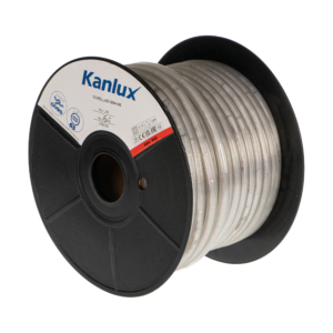 Kép 1/6 - Kanlux Givro LED fénykábel 100W, Piros, 6 lm/m, 50 méter