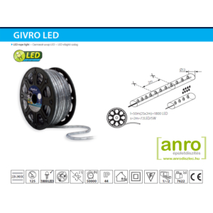 Kép 2/6 - Kanlux Givro LED fénykábel 36 LED/2,5W (50 méter) zöld