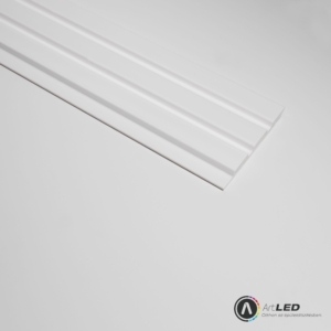 Kép 3/7 - Lamelio INFINITY OLMO lamella panel, fehér, festhető, 12.2 x 270 cm