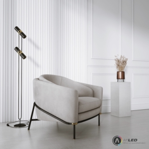 Kép 1/4 - Lamelio INFINITY VERSAL lamella panel, fehér, festhető, 12.2 x 270 cm