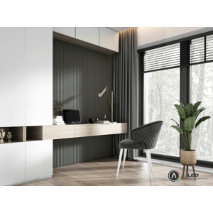 Kép 9/9 - Lamelio INFINITY LUNA lamella panel, fehér, festhető, 12.2 x 270 cm
