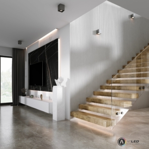 Kép 4/6 - Lamelio ONDA lamella panel, szürke, 12.2 x 270 cm