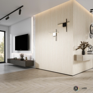 Kép 2/5 - Lamelio ONDA lamella panel, old white, 12.2 x 270 cm