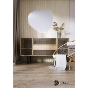 Kép 3/5 - Lamelio ONDA lamella panel, old white, 12.2 x 270 cm