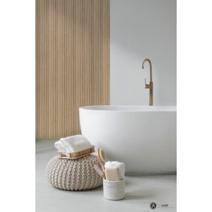 Kép 2/9 - Lamelio ONDA lamella panel, natúr tölgy, 12.2 x 270 cm
