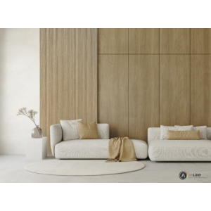 Kép 5/9 - Lamelio ONDA lamella panel, natúr tölgy, 12.2 x 270 cm