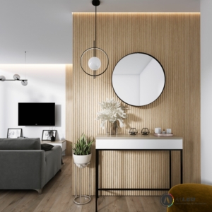 Kép 6/9 - Lamelio ONDA lamella panel, natúr tölgy, 12.2 x 270 cm