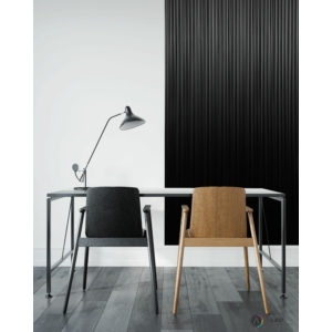 Kép 2/8 - Lamelio ONDA lamella panel, fekete, 12.2 x 270 cm