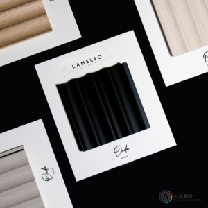 Kép 7/8 - Lamelio ONDA lamella panel, fekete, 12.2 x 270 cm
