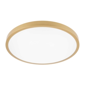 Kép 1/2 - GTV ATOL LED mennyezeti lámpa, 32W, 4000K, 2560 lm, IP54, arany, 40 cm
