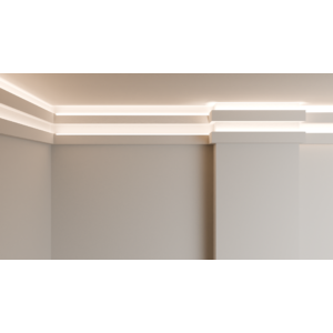 Kép 4/7 - EXTRA kedvezmény csomag - LED002 rejtett világításos díszléc + COB LED szalag