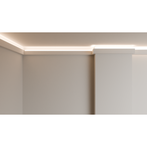 Kép 5/7 - EXTRA kedvezmény csomag - LED002 rejtett világításos díszléc + COB LED szalag