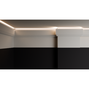 Kép 5/7 - EXTRA kedvezmény csomag - LED003 rejtett világításos díszléc + COB LED szalag