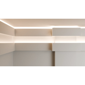 Kép 5/7 - Dubai Decor LED024 rejtett világításos díszléc 2400 x 95 x 50 mm