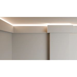 Kép 6/7 - Dubai Decor LED024 rejtett világításos díszléc 2400 x 95 x 50 mm