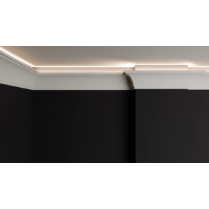 Kép 6/7 - Dubai Decor LED035 rejtett világításos/holker díszléc 2400 x 80 x 86 mm