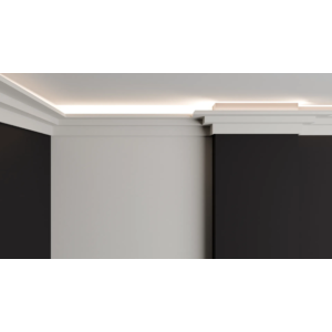 Kép 6/7 - Dubai Decor LED042 rejtett világításos/holker díszléc 2400 x 61 x 101 mm
