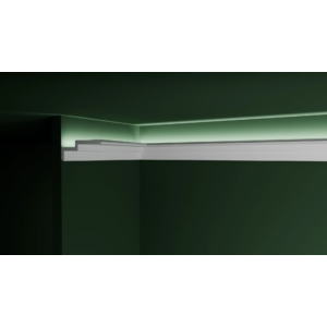 Kép 2/6 - Dubai Decor LED043 rejtett világításos/holker díszléc 2400 x 61 x 160 mm