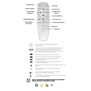 Kép 9/9 - Lucero Olympia 84 W-os, 50 cm átmérőjű fehér LED távirányítós és mobil applikációval vezérelhető mennyezeti lámpa, 5880 lumen (K)
