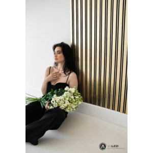 Kép 5/14 - Lamelio MILO lamella panel, arany 12.2 x 270 cm