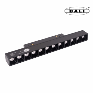 Kép 1/10 - MAXLIGHT Track Magnetic 48V-os sínrendszeres lámpa, 12W, 3000K, 666 lm, 23 cm, fekete, DALI