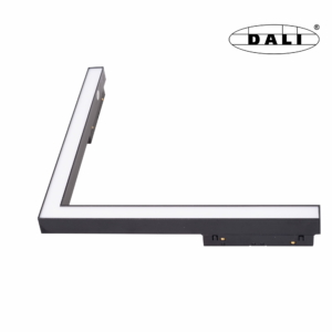 Kép 1/11 - MAXLIGHT Track Magnetic 48V-os sínrendszeres sarok lámpa, 18W, 3000K, 1111 lm, 30x30 cm, fekete, DALI