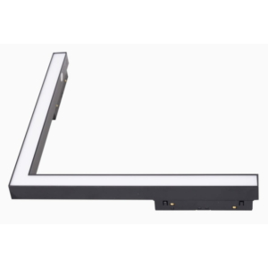 Kép 1/11 - MAXLIGHT Track Magnetic 48V-os sínrendszeres sarok lámpa, 18W, 3000K, 1111 lm, 30x30 cm, fekete