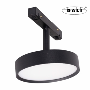 Kép 1/10 - MAXLIGHT Track Magnetic 48V-os sínrendszeres spot lámpa, állítható, 11.5W, 3000K, 855 lm,  Ø12 cm, fekete, DALI