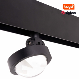 Kép 1/11 - MAXLIGHT Track Magnetic 48V-os sínrendszeres lámpa, állítható, 8W, CCT, 767 lm,  Ø6.5 cm, fekete, ZIGBEE